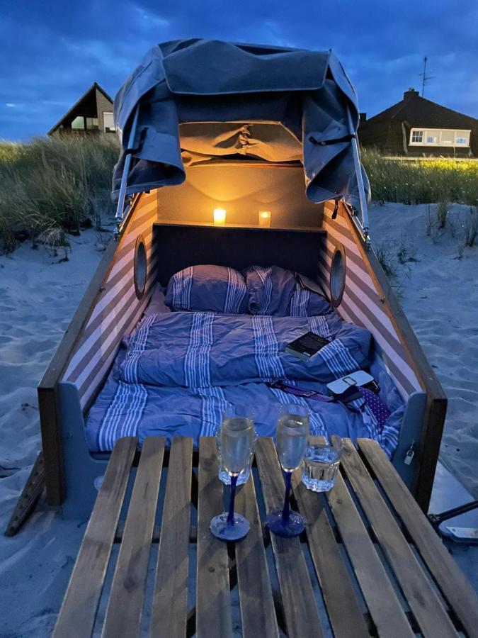 Schlafstrandkorb Nr. 5 Timmendorfer Strand Buitenkant foto